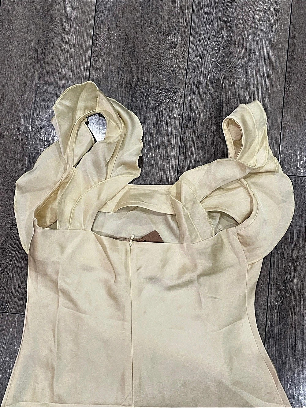 RIHOAS Yellow Ruffle Strap midi Dress - Picture 5 of 10